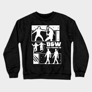 BNW Comics Styled artwork of the heroes Crewneck Sweatshirt